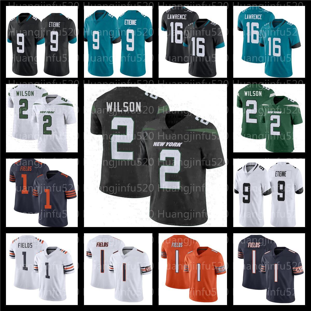 

Justin Fields 1 Trevor Lawrence 2 Zach Wilson Trey Lance Football Jersey Travis Etienne Chicago Bear Jacksonville Jaguar San New Francisco 49ers York Jet, As