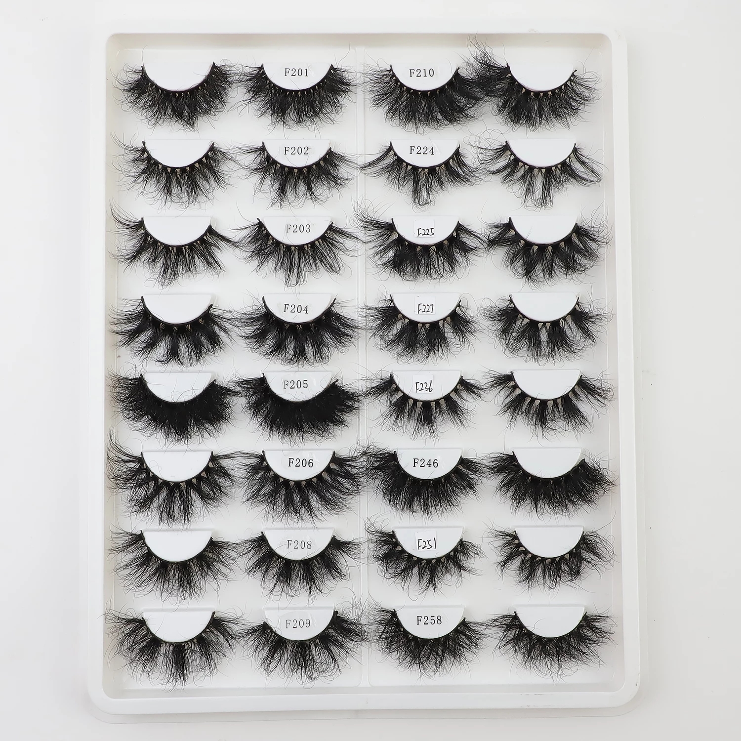 

Fluffy Lashes Real Mink Eyelashes Thick HandMade Full Strip Lash Cruelty Free Luxury Makeup Dramatic Eyelash 25mm