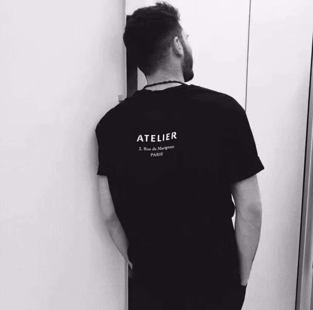 

Luxury Paris T shirts Mens Designer T Shirts Brand Clothes ATELIER Summer Women Printed T-shirts Male Top Quality 100%Cotton Tees, White;black