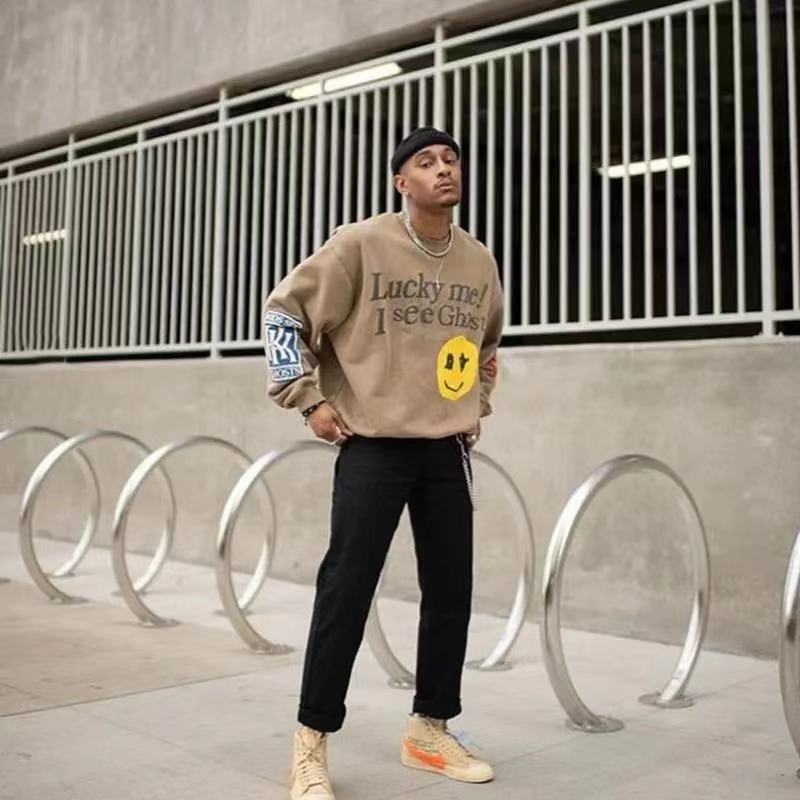 

KANYE 2022 Men's Hoodies Camouflage flower butterfly letters hooded printing couple leisure sports high quality hedging long sleeves, 11