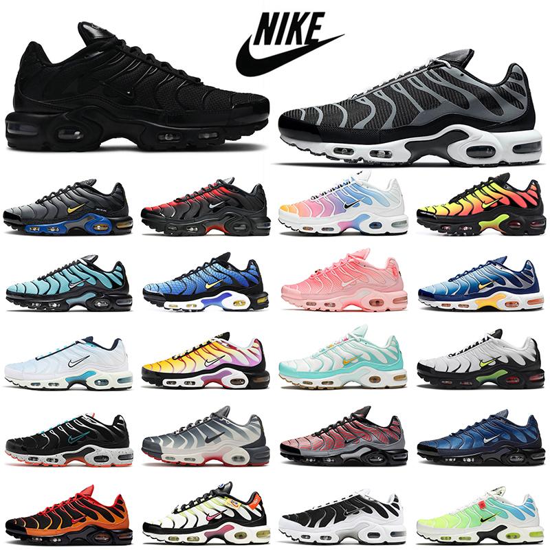 

AIR MAX TN airmax Tns Running Shoes Mens Womens Triple Black All White Pink Blue Red Green Trainers Outdoor Sports Sneakers Eur 40-46