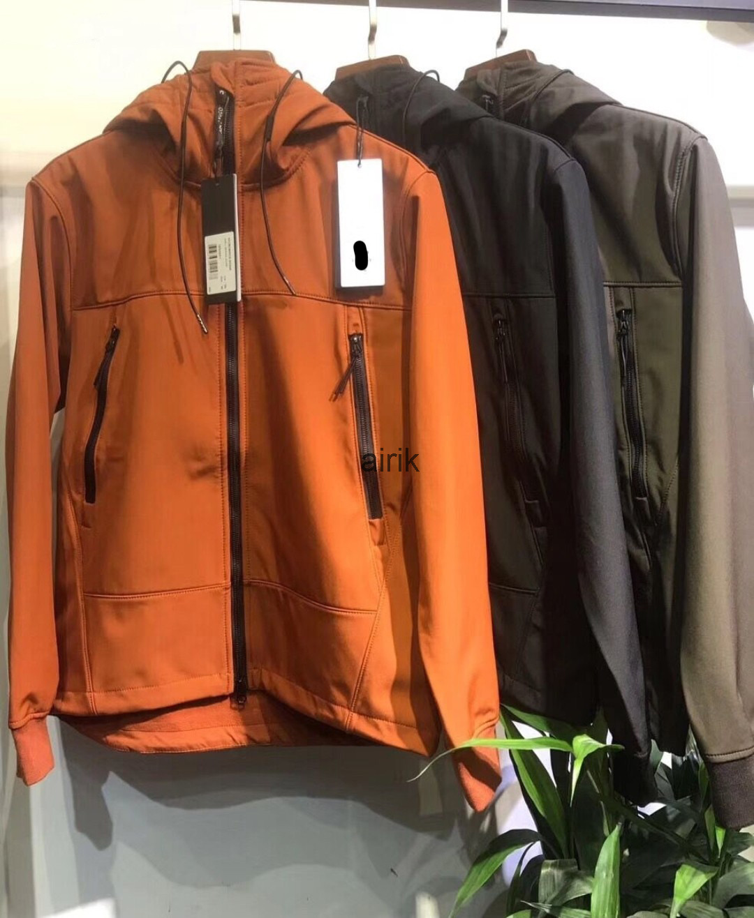 

2021 Jackets topstoney official website new men's Jacket High Street clothing Hooded jacket island quality designer stoney tracksuit hoodies, Orange