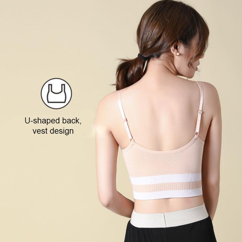 

Gym Clothing Fashion Threaded Beauty Back Wrapped Chest Anti-Emptied Push Up Bra Female Fitness Underwear H7JP, Black