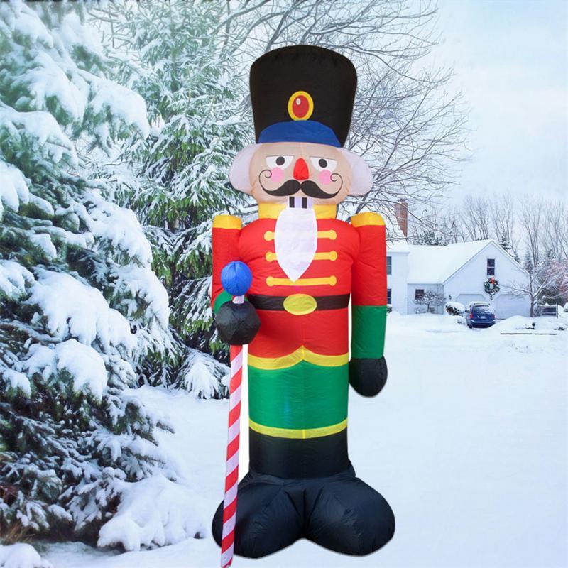 

Christmas Decorations Giant Inflatable Santa Claus Outdoor Garden Ornaments Xmas Year Party Decoration Air Nutcracker Dolls