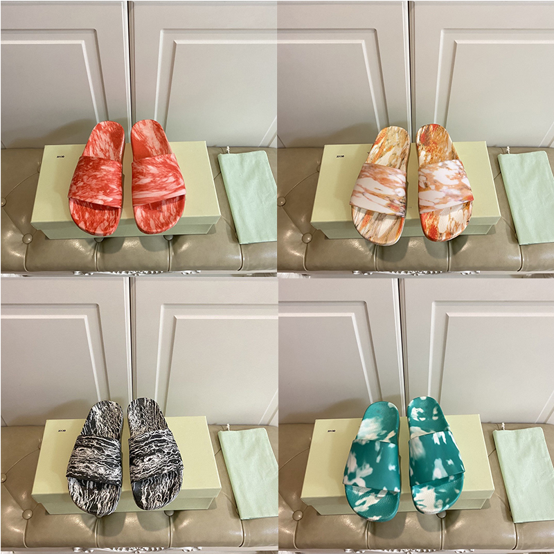 

[With box]Fast High Quality Slides Sandals Man Woman Slipper Gear bottoms Flip Flops Casual Shoes Sneakers Espadrilles Heel home, Black
