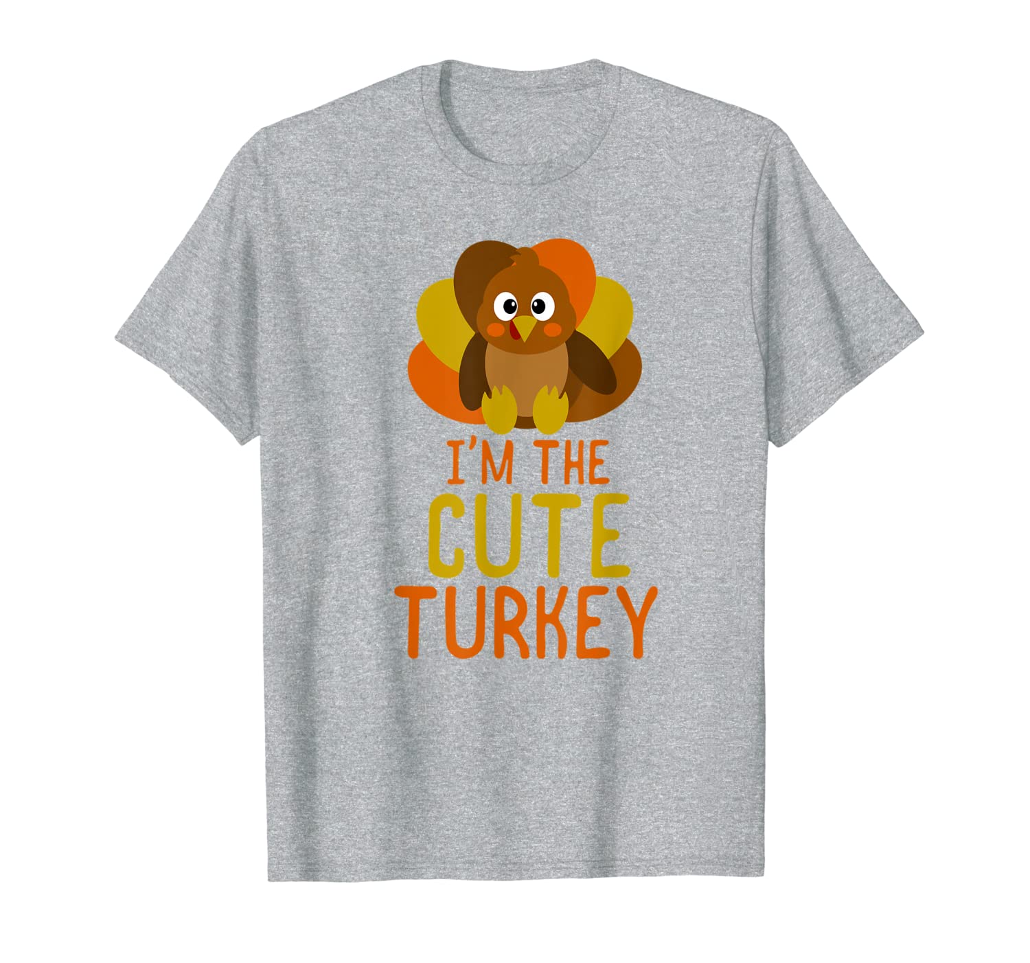 Funny Cute Turkey Family Matching Thanksgiving T-Shirt-image-702050582