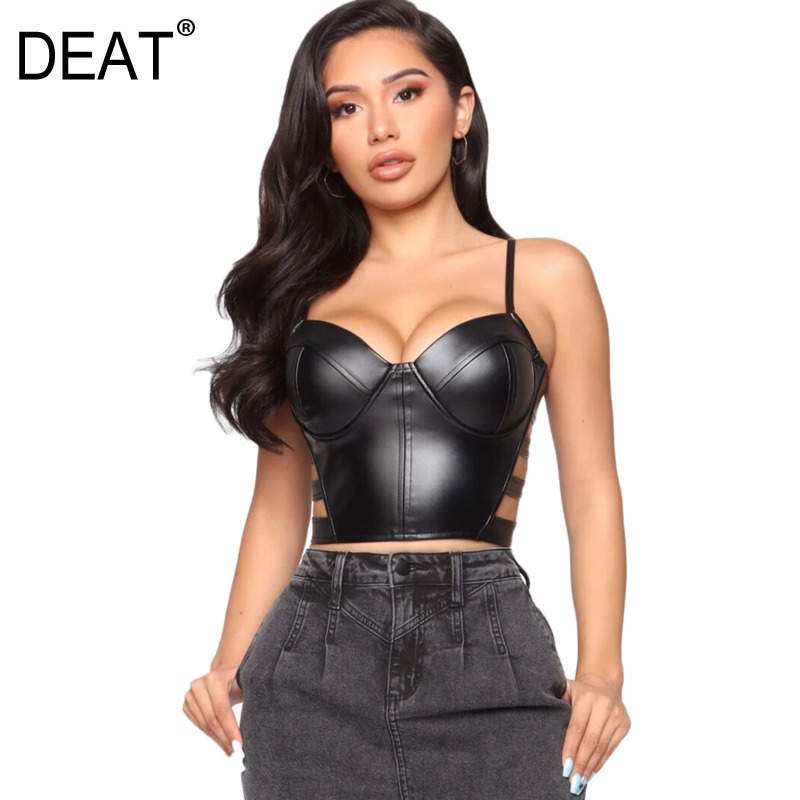 

Women Black Sexy Slim Backless Hollow Out Camis Arrivals Fashion Spring Summer 11D92 210525