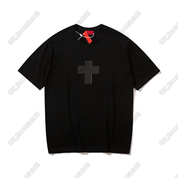 

Brand Designer 10 Colors Cross print logo t shirt with tote bag Europe and American style Box High Quality tee Casual Street tees Y601, White;black