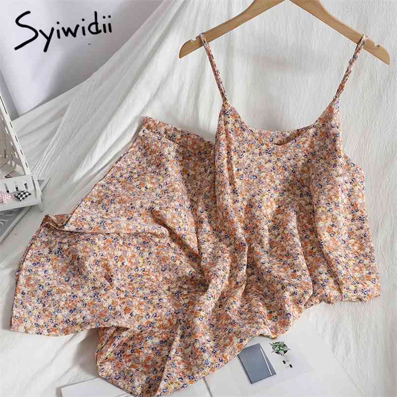 

Floral Print Spaghetti Strap Dress for Women Summer Blue Pink White Black Sexy Party Backless A-line Midi Dresses 210607, Purple ink flower