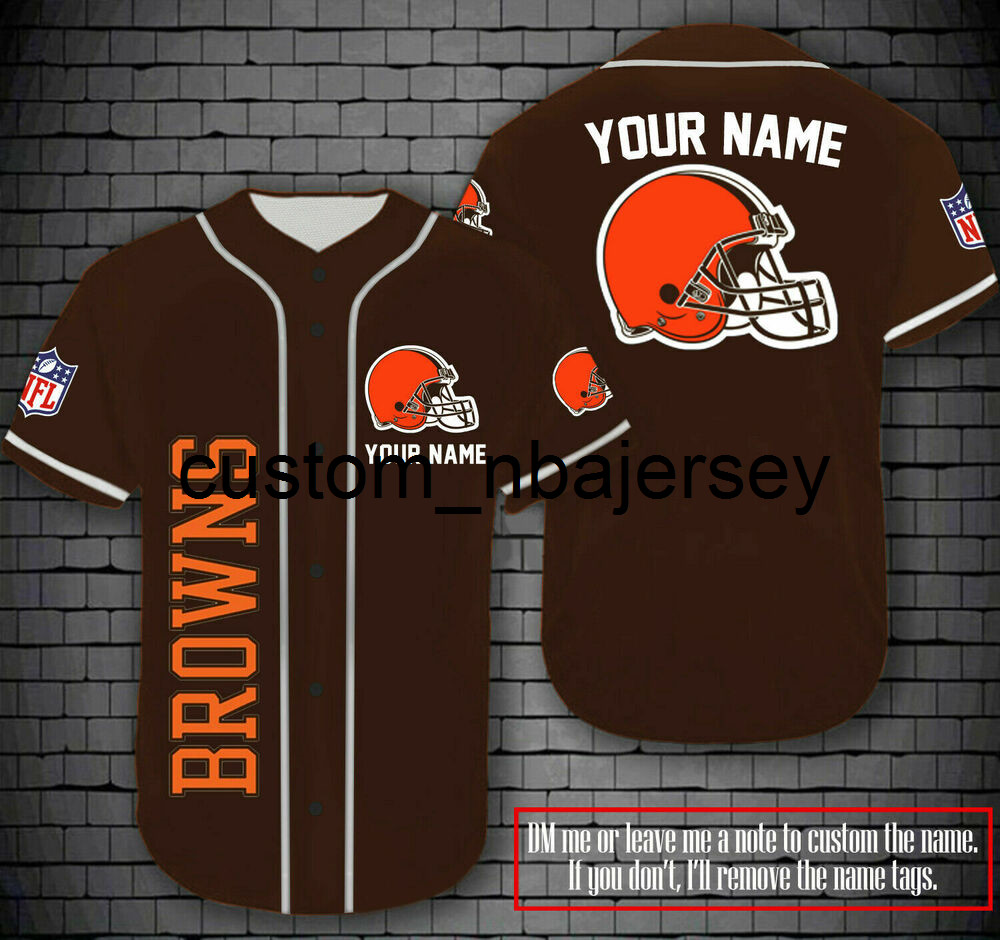 

Custom Cleveland Baseball Baseball Jersey Brown Stitch Any Name Number Men Women Youth baseball jersey, Black