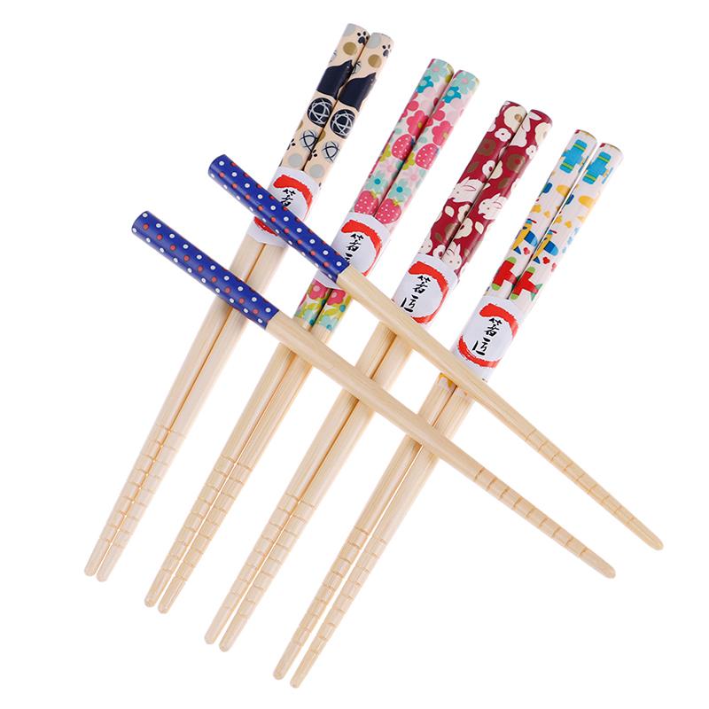 

Joint Chopstick Kids Chopsticks Tableware Gifts For Children Cute Cartoon Natural Bamboo