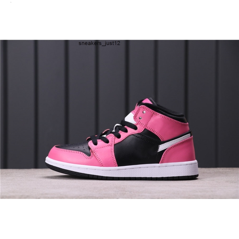 

Original version 2021 jumpman 1 1s mid Black powder basketball shoes Genuine Leather Running Mens Women Sneakers With Box