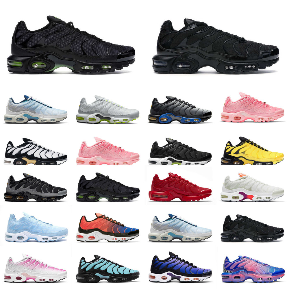 

2021 tn Plus men women Running Shoes Psychic Blue Particle Grey Triple Black Volt Atlanta Gradient Red Pink White mens trainers Outdoor Sneakers, 49