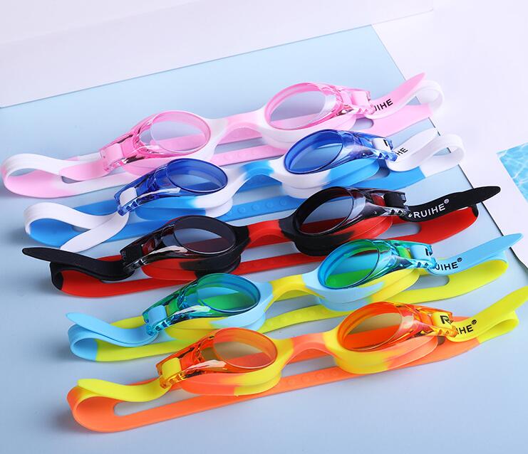 

2021 Children Boys Child Children's goggles swimming glasses waterproof antifogging children's Silicone glasses goggles Boy yakuda best sports local online