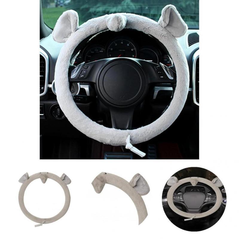 

Steering Wheel Covers Protector Decorative Elastic Warm Anti-skid Auto Cushion Case For Truck