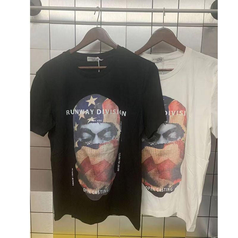 

12Colors High Street T-shirt Men Women Quality Summer Style Printing Tops Tee, White;black
