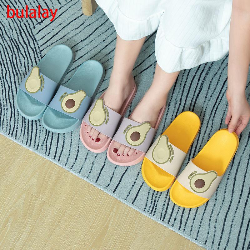 

Women Summer Slippers Slide Sandals Beach Slides Cartoon Fruits Avocado Flip Flops Non-slip Soft Sole Men Lovers Shoes, Black