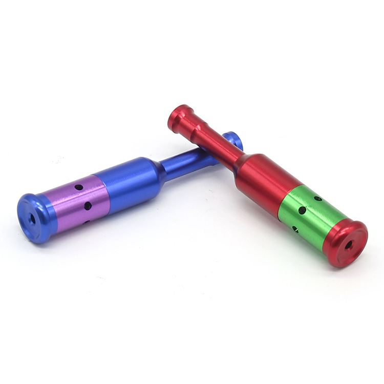 

Creative Mini Tobacco Pipe Metal Dismountable Smoking Colored Wine Bottle Shape Smoke Pipes AccessoriesMen/Women Gifts