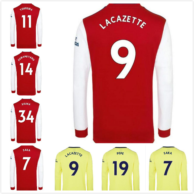 

Long sleeve Arsen soccer jersey 21 22 ODEGAARD PEPE SAKA NICOLAS TIERNEY HENRY WILLIAN MAITLAND-NILES 2021 2022 football shirts