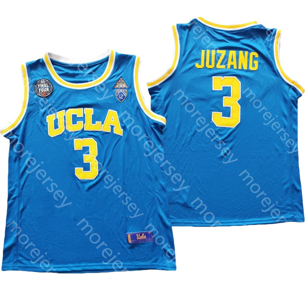 

2021 Final Four 4 NCAA UCLA Basketball Jersey Johnny Juzang College Jerseys Blue Size S-3XL Men Youth, As pic
