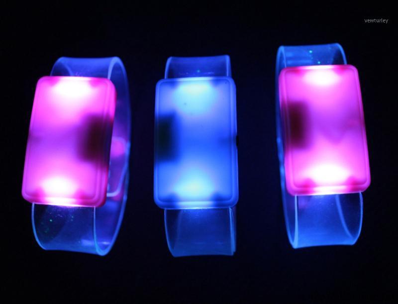 

Party Decoration 200pcs LED Flashing Bracelets Wrist Band Glowing Bracelet Glow In Dark Light Up Dance