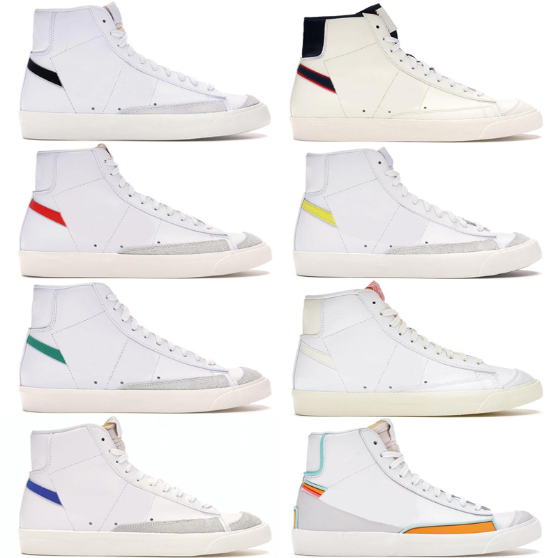 

blazer mid 77 men women low high running shoes City Pride Chicago Black White Multi Color Pink Foam Pacific Blue mens trainers platform sneakers sports Casual Shoes, As photo 66