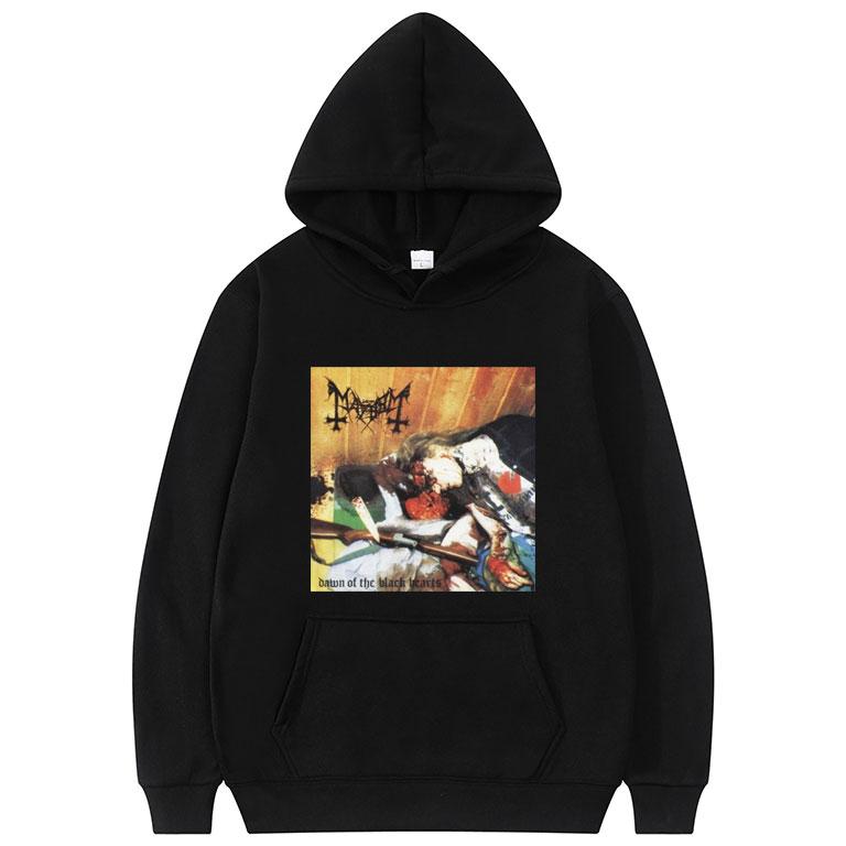 

Men' Hoodies & Sweatshirts Mayhem - Dawn Of The Black Hearts Hoodie Men Women Fashion Fleece Cotton Unisex Sweatshirt Daily Casual Streetwe, Orange