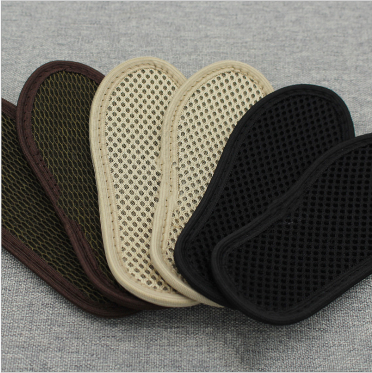 

Children's mesh bamboo charcoal sports sweat-absorbent comfortable all-season universal insole, White;pink