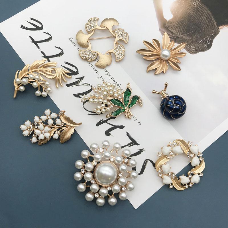 

Pins, Brooches Sweet Flower Pearls PlantTrendy Gift For Girls Women