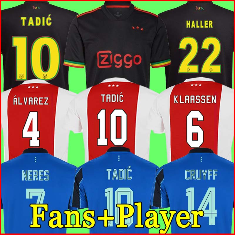 

amsterdam jerseys 2021 2022 KUDUS ANTONY BLIND PROMES TADIC NERES CRUYFF 21 22 men + kids kit soccer football shirt ajaxuniforms home away blue third black, 21-22 home men+patch1