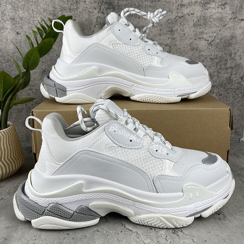 

2022 Paris 17FW Fashion shoe Women Shoes grey white black Triple S Sneakers for Men Spring chaussures Navy Blue Daddy Shoes, 2 air cushion
