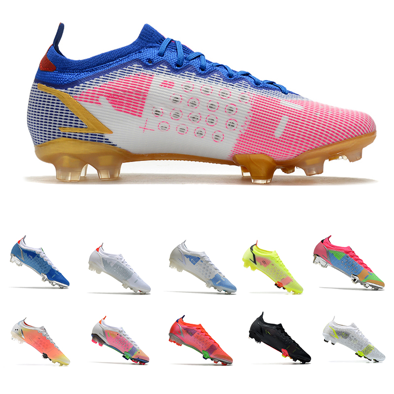 

South Korea Zebra Mercurial Superfly 7 VII Elite FG Soccer Cleats Nuovo White Kinetic Black Blue Hero Neymar Speed LAB2 Future Lab Boots, Customize
