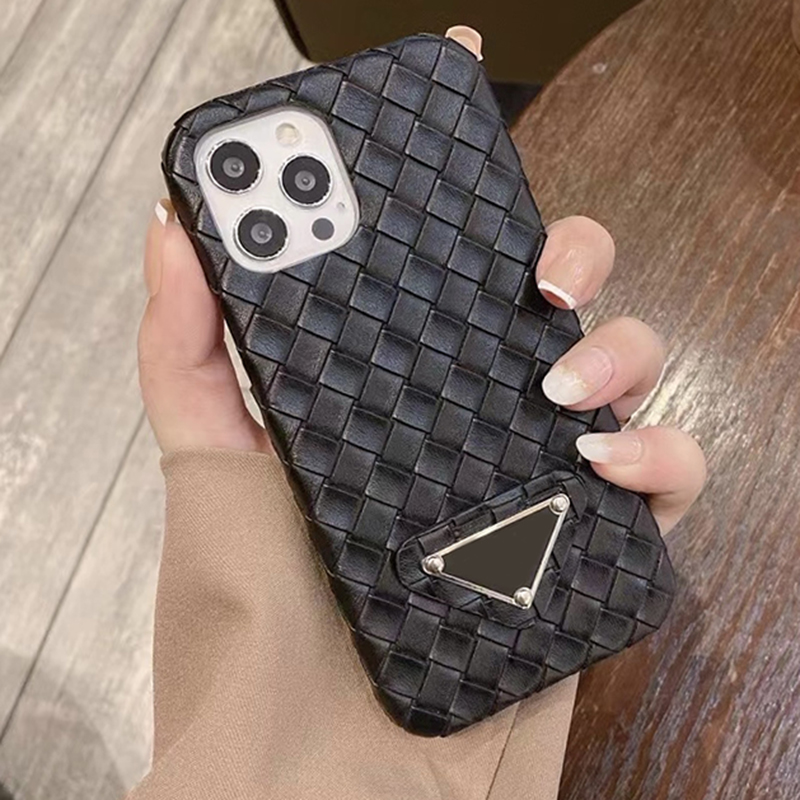 

Luxurys Designers Triangle Phone Cases P Brand For IPhone 11 12 13 Pro Promax XR X Xs Xsmax Phone Case Cover Anti-fall Case D2109295Z, Black