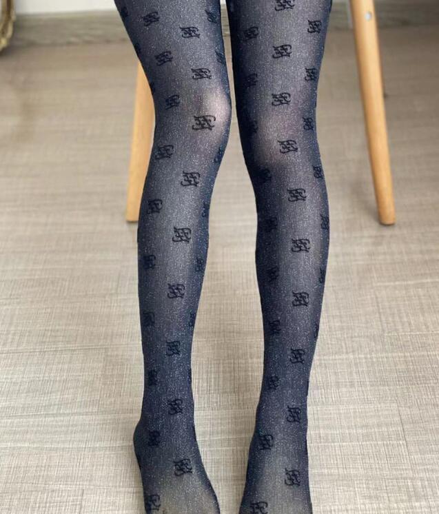 

F Letter Tights Socks Invisible Thin Silk Stockings Girls Gifts Womens Sexy Stockings Black Socks High Quality A165, 2#