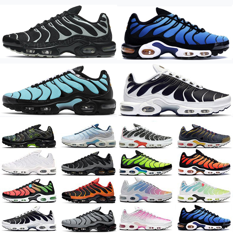 

Newest Together TN Plus Outdoor shoes triple black white university red bumblebee lemon lime voltage purple grape shark metallic gold men women Designer sneakers, As shown 12