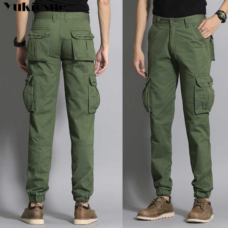 

City Tactical Cargo Pants Men Combat Army Military Cotton Multi Pockets Stretch Flexible Casual Trousers Plus size 38 210608, Army green