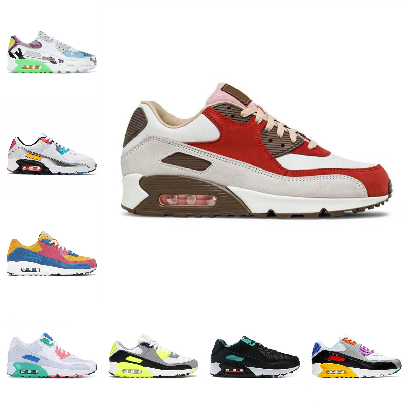 

High Quality Classic 90 90s Sports Shoes Mens Women Grey Dot Multicolor Suede Black White Obsidain Good Game Airs Dot Navy Blue Rose Moss Trainer Sneakers, Please contact us