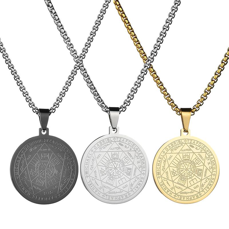 

Talisman Hexagram Pendant Necklace 316L Stainless Steel Neckalces Unisex Jewelry Chains