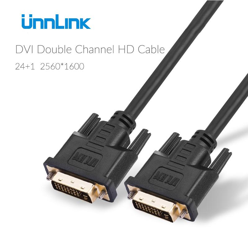 

Unnlink DVI Cable D 24+1 FHD 2K 1080@60Hz 1m 1.5m 2m 3m 8m 10m For LED TV Projector Monitor Computer Graphic Card Player Video Cables & Conn