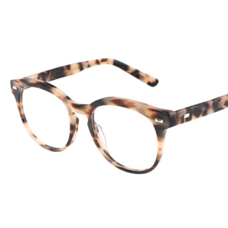 

Fashion Sunglasses Frames 80393 Unisex Round Acetate Glasses Frame Men Women Optical Computer Eyeglasses