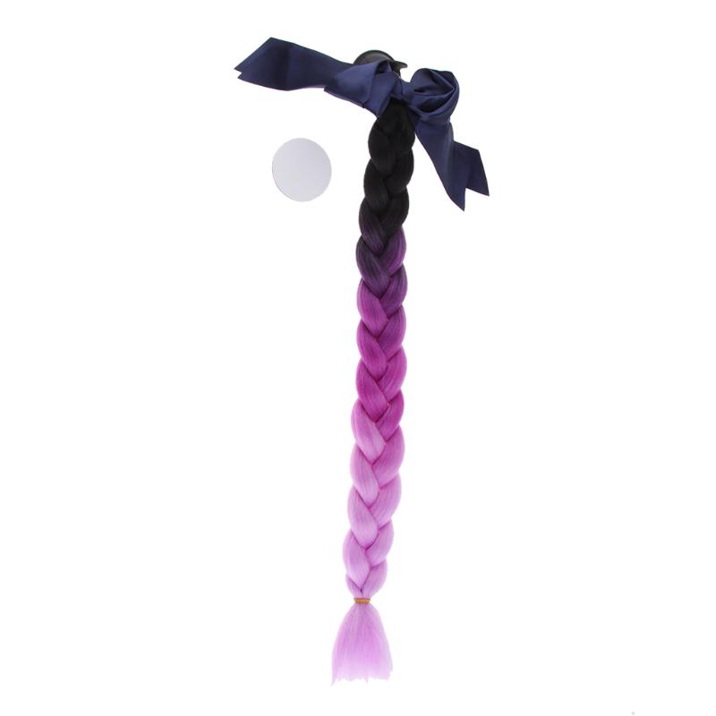 

Motorcycle Helmets Gradient Ramp Pigtails/Ponytail Braids Hair Decoration, Color 3