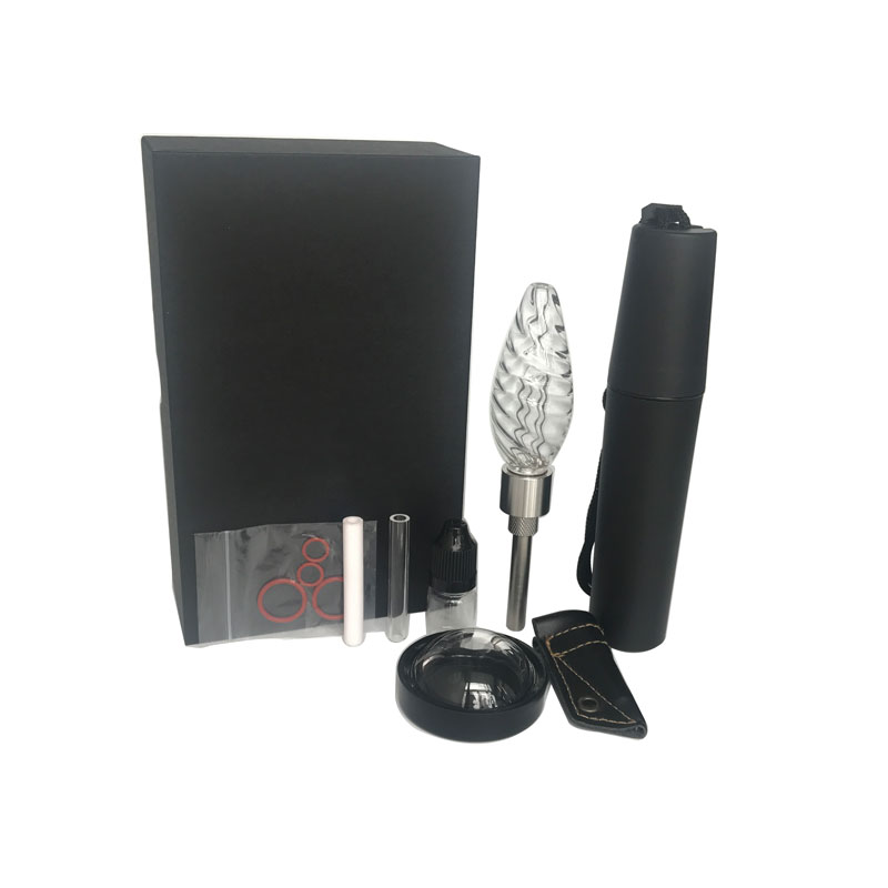 

Honeybird Infinity foliage full kit vortex glass water mini smoking pipe changeable titanium ceramic quartz tip no glue