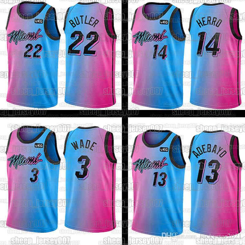 

Tyler 14 Herro Miami Heat 2021 NEW Jimmy 22 Butler Jerseys Dwyane 3 Wade Goran 7 Dragic Bam 13 Adebayo Basketball Duncan 55 Robinson, Black;red