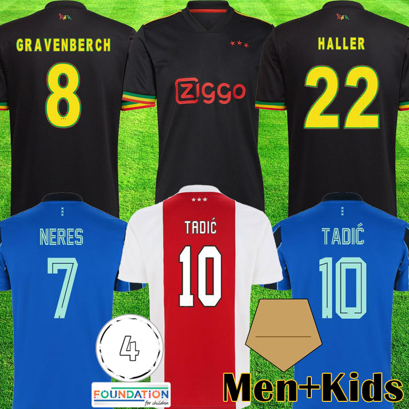 

2021 TADIC BERGHUIS GRAVENBERCH Soccer Jersey Amsterdam KUDUS BLIND PROMES HALLER NERES CRUYFF KLAASSEN 21 22 AJAX men kids kit football shirt maillot camiseta, Customize