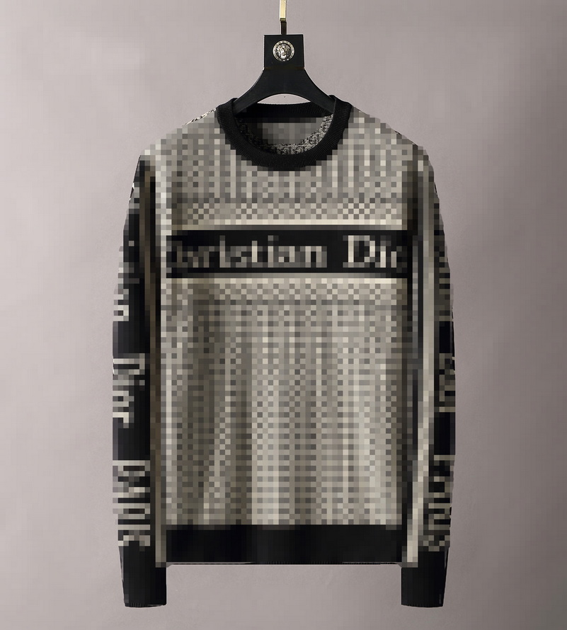

Mens Women Sweaters high-end design Fitted Style Warm Top Knitted Cotton Blended Beige Black letter printing slim fit fashion, White;black