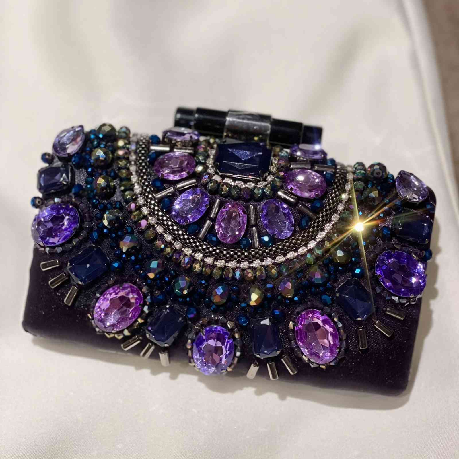 

Evening Bags High quality French minority design women's black Dinner Mini foreign celebrity handbag, 1# shoe box