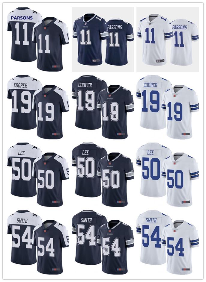 

Mens Womens Youth Dallas Cowboys 19 Amari Cooper 11 Micah Parsons 54 Jaylon Smith 50 Sean Lee Navy Custom Football Jerseys, Black;red