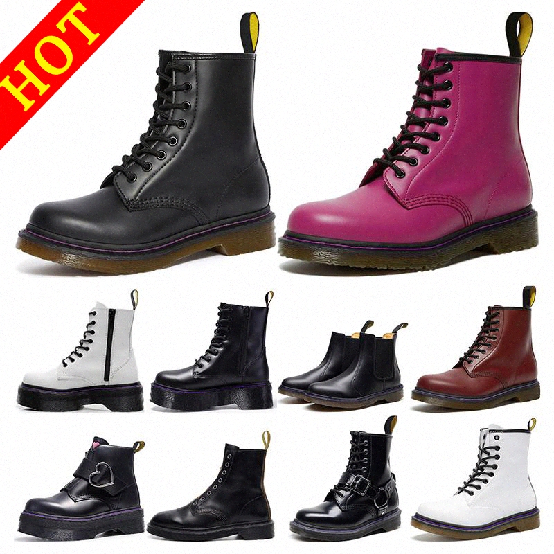 

2022 Top Designer Dr Martin men women Martin boots Luxurys Designers winter snow shoes Ankle Half Black white Burgundy Green mens fashion platform boot dr doc ma 9235#, 10