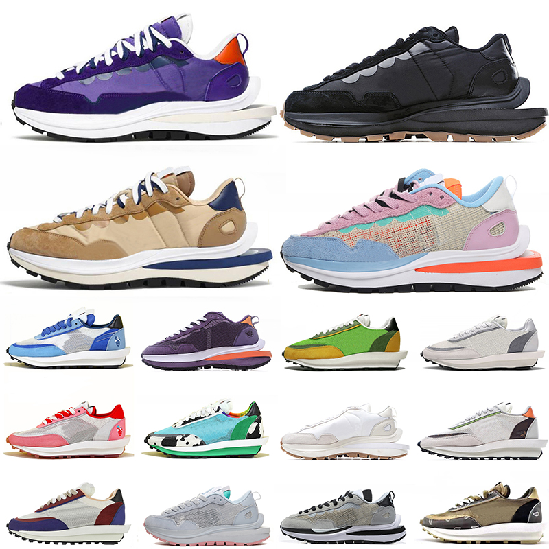 

Top Fashion Sacais Pegasus VaporWaffle Women Men Running Shoes LD Waffle Black Gum Dark Iris Nylon White Sail Chunky Dunky Off Sports Trainers Sneakers, #15 dios 36-45