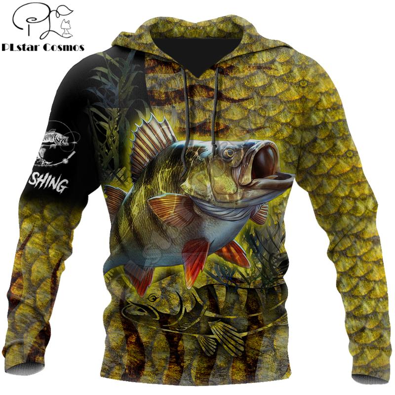 

Men's Hoodies & Sweatshirts Brand Hoodie Yellow Perch Fishing On Skin 3D Printed Mens Zip Up Harajuku Streetwear Unisex Casual Tracksuits KJ, Black